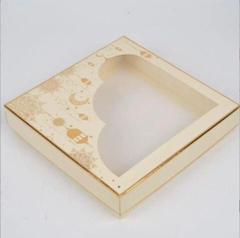 10  Lu 25x25x5 Pencereli Dini Ürün Kutusu (hac / umre / ramazan )