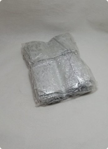 100 lü 12X14 Cm Desenli Büzgülü Çerezlik Tül Kese / Kına Kuruyemişlik