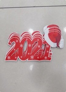 Şapkalı Ahşap 2024 Yazısı (40*20cm)