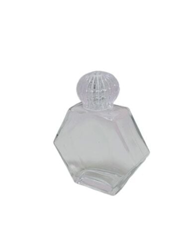 50 cc Altıgen Cam Şişe (tane ile)