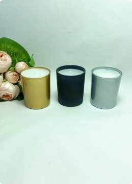 3 Lü İçi Mumlu Büyük Boy Harfli Cam Bardak 180 cc