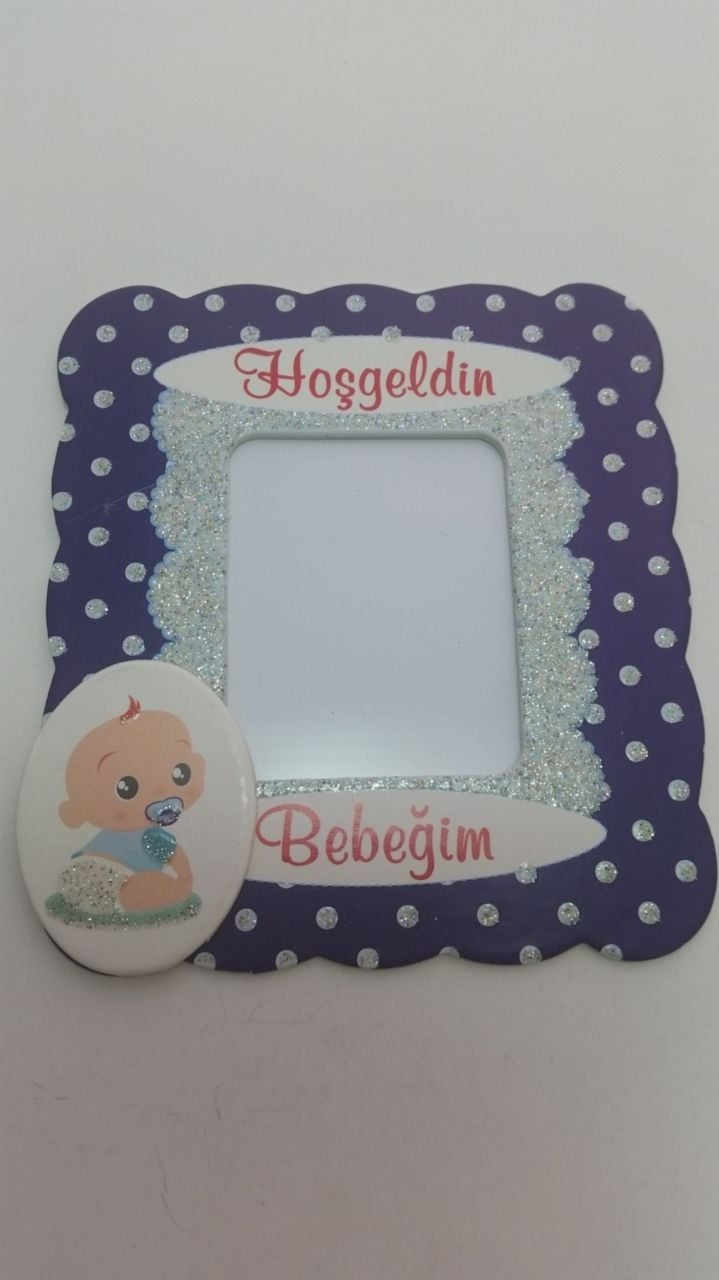 magnetli çerçeve hoşgeldin bebeğim 25 Ad/pkt.
