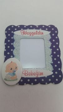 magnetli çerçeve hoşgeldin bebeğim 25 Ad/pkt.