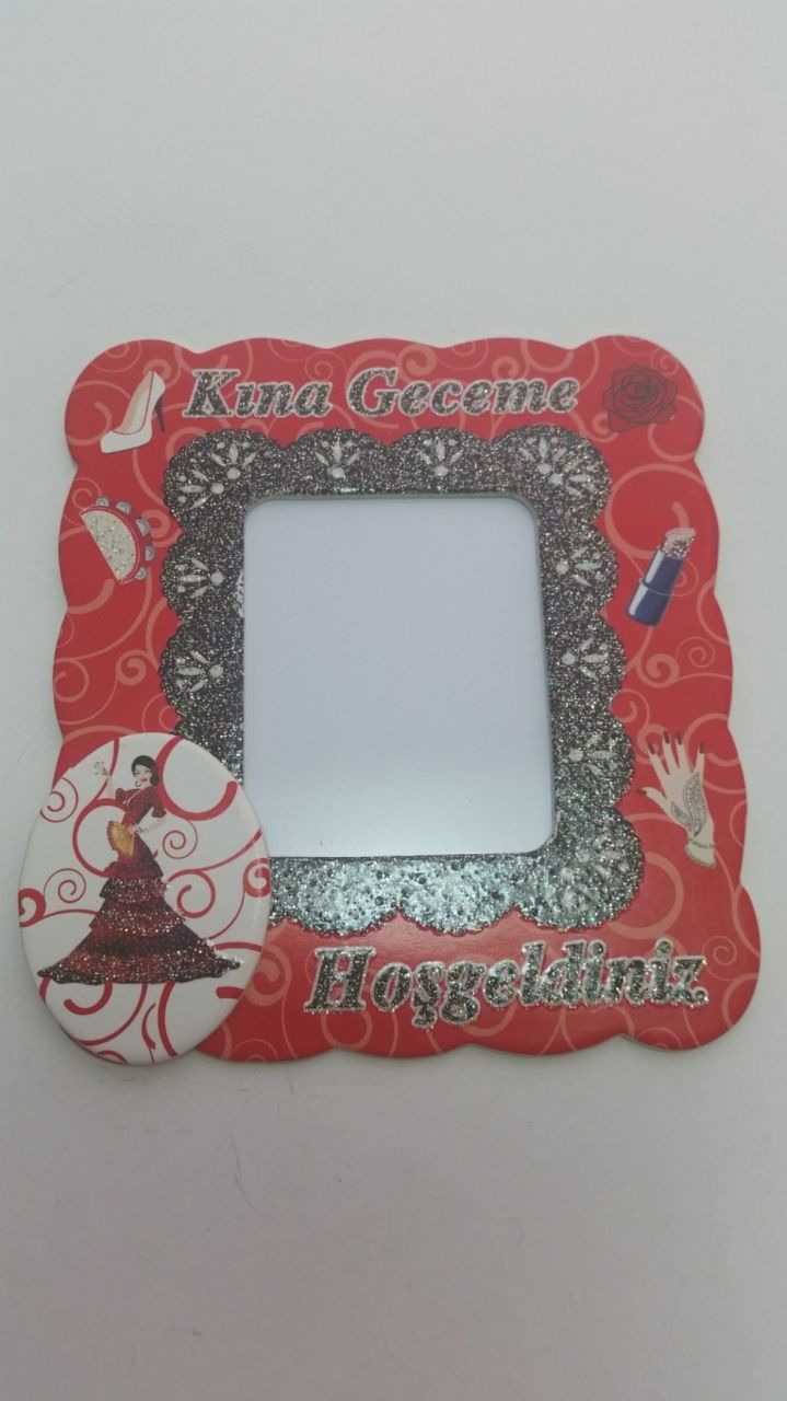 magnetli çerçeve kına geceme hoşgeldiniz 25 Ad/pkt.