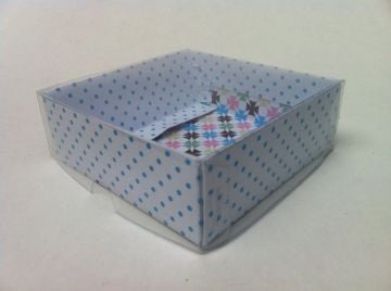 8x8x3 cm Asetat kutu