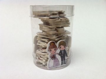 50 li Gelin damat Yapışkanlı Sticker