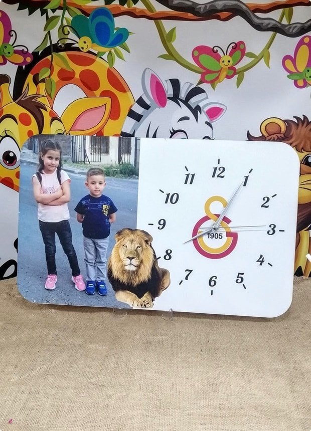 45*31 cm Resimli Taraftar Duvar Saati