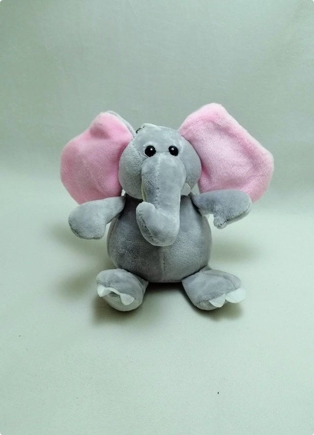 14 Cm Oturan Peluş Fil