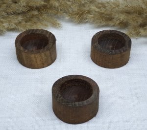 Ahşap YUVARLAK Mumluk