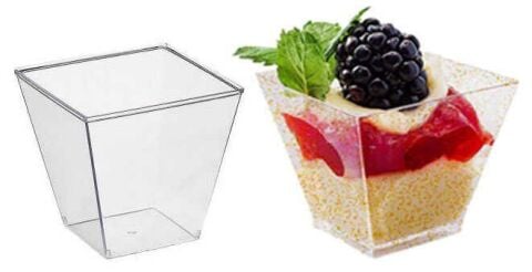 20 Lİ KASE MİKA PİRAMİT 200CC ŞEFFAF