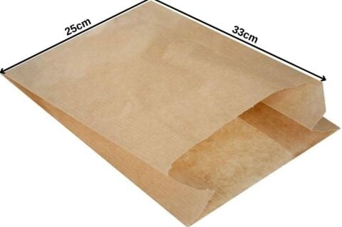25x33 cm Kraft (Şamua) Dipsiz Kese Kağıdı