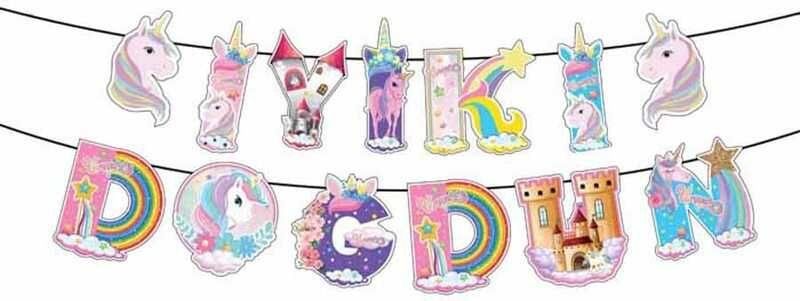 FLAMA UNICORN ŞEKLİNDE İYİKİ DOĞDUN PK:1 KL:120