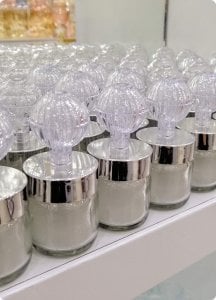20 li Mumlu Pvc Kristal Tepelikli Cam Kavanoz