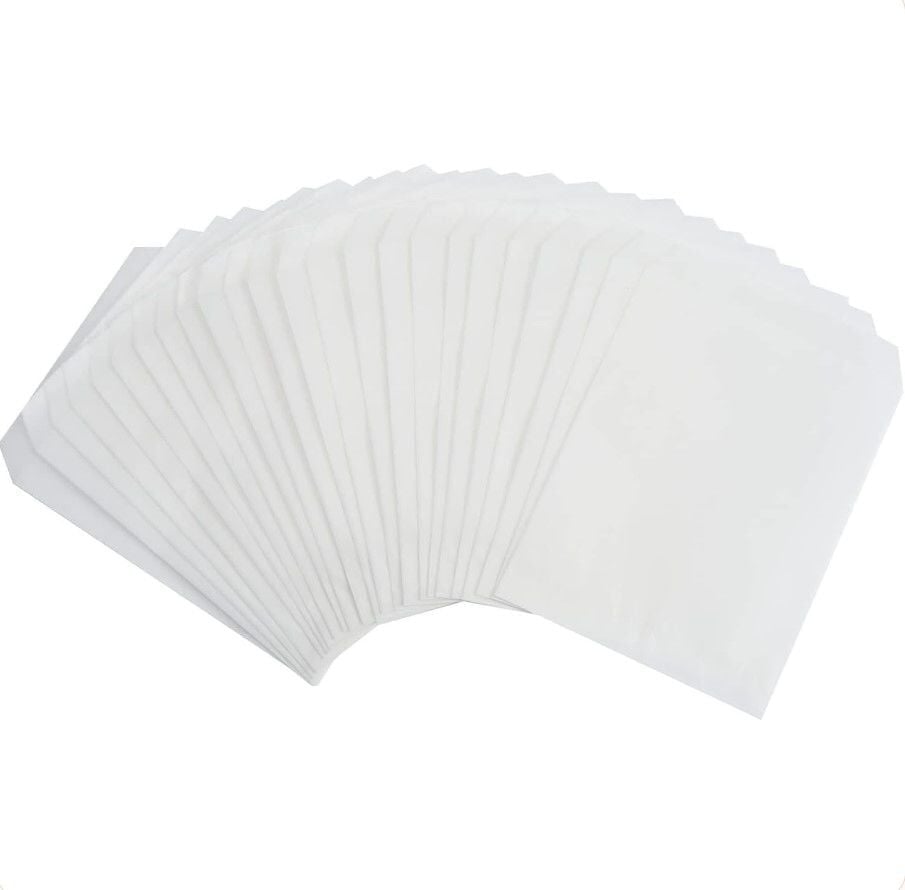 15x33 cm Beyaz (Yağlı) Dipsiz Kese Kağıdı