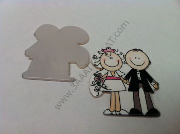 Gelin damat nikah şekeri obje