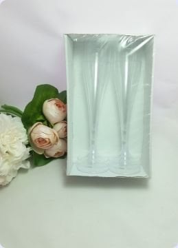 6 Lı Mika Şerbet ve Şampanya Bardağı  (İnce uzun kadeh )