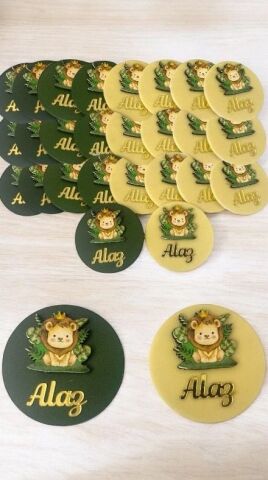 Pleksi Üzeri Kabartma Arslan Figürlü Hediyelik