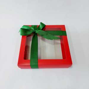 20x20x5 cm Asetat Pencereli Karton Kutu