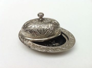 10 lu Gümüş Lokumluk oval (6.5 x 9 cm)