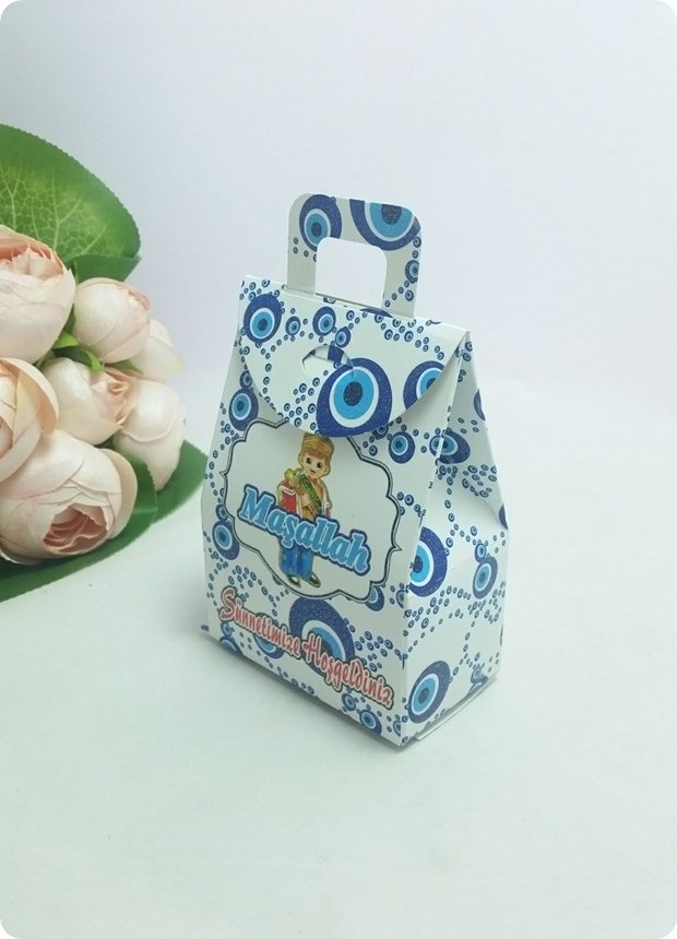 20 li Sünnet Karton Mini Çanta / Kutu