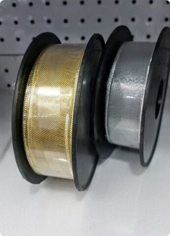 2,5 cm Şifon Organze Şerit Kurdela 25 Metre