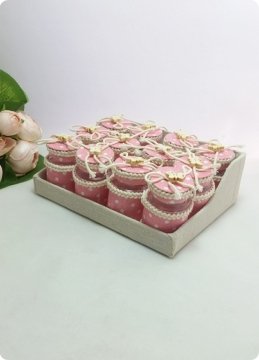 12 li Süslü Puantiyeli PVC Şişe