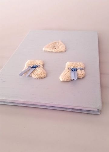 Örme Patikli Anı / Hatıra defteri Şantuk Kumaşlı Pembe - İpek Şantuk