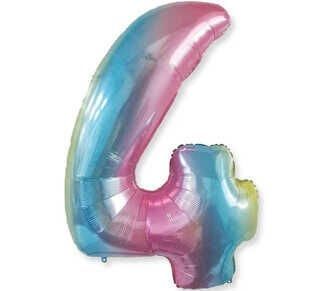FOLYO BALON RAKAM 4 40 İNC RENGARENK PK:1-KL:200
