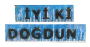 İYİKİ DOĞDUN BANNER PÜSKÜLLÜ METALİZE MAVİ