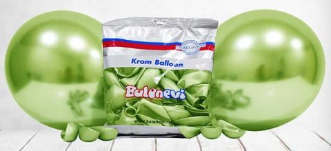 BALON KROM PARLAK 10 İNC AÇIK YEŞİL PK:50 KL:35
