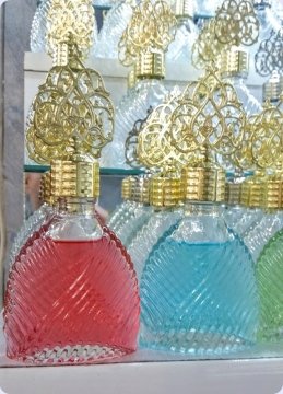 12 li Metal Güneş Tepelikli Diva Yassı Cam Kolonya Şişesi 50 cc