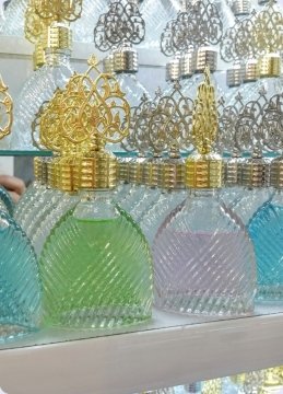 12 li Metal Güneş Tepelikli Diva Yassı Cam Kolonya Şişesi 50 cc