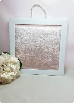 30x30 Cm Ahşap,Kadife Kumaşlı Kare Profil Kapı Süsü Fon Süzsüz