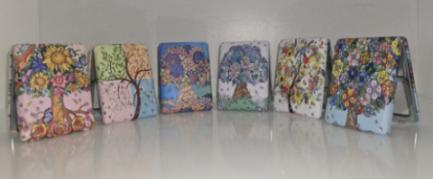 12'li Büyüteçli Dikdörtgen Cep Aynası