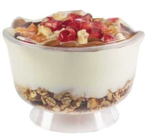 20 Lİ KASE AYAKLI PLASTİK 200CC ŞEFFAF