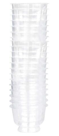 20 Lİ KASE AYAKLI PLASTİK 200CC ŞEFFAF