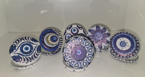 12'li Büyüteçli YUVARLAK  Cep Aynası  MZ-100