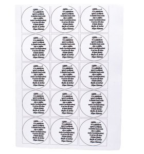 6 Cm Şeffaf Etiket (15 Adet)