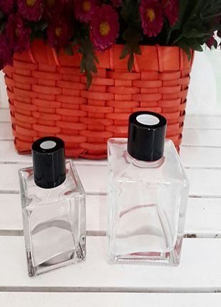 100 cc Kare Bambu Kolonya Ve Parfüm Oda Koku Şişesi