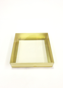 20x20x5 cm Altı Karton Asetat Kapaklı Kutu 20 li