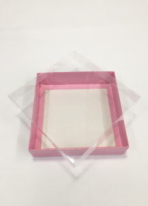 20x20x5 cm Altı Karton Asetat Kapaklı Kutu 20 li