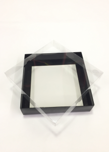 20x20x5 cm Altı Karton Asetat Kapaklı Kutu 20 li