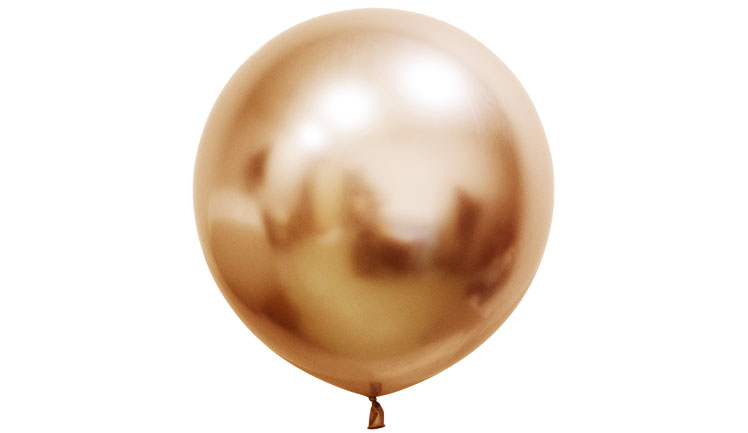 24 İNC JUMBO BALON KROM PARLAK BAKIR 3 LÜ