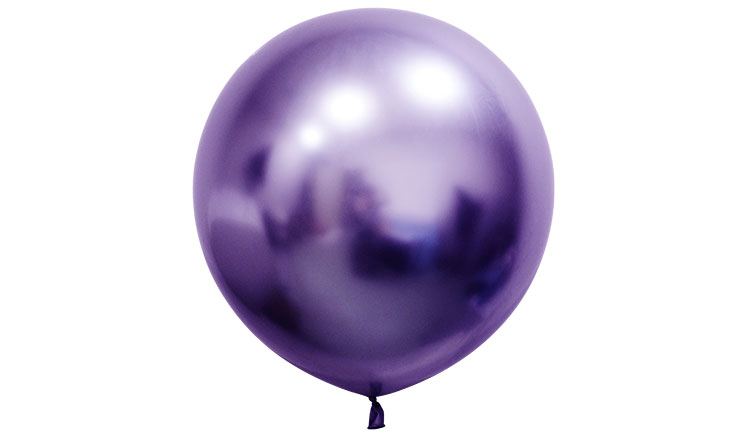 24 İNC JUMBO BALON KROM PARLAK MOR 3 LÜ