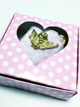 Puantiyeli Kalp Pencere Kutu
