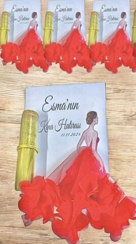 20 Li Kına kızı halay mendilli &  Şişeli Kına Hediyelik