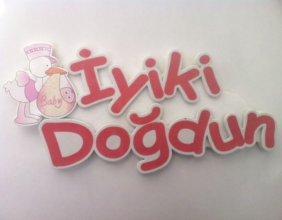 İyiki Doğdun Keçe yazı