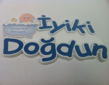 İyiki Doğdun Keçe yazı