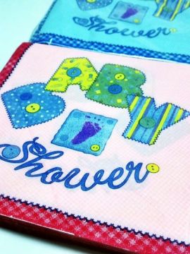 Baby Shower Baskılı peçete