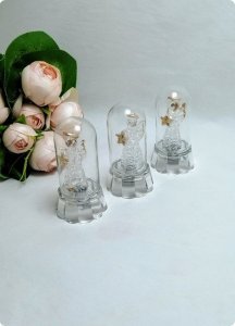 Tüp İçinde Yıldızlı Cam Işıklı Melek Obje